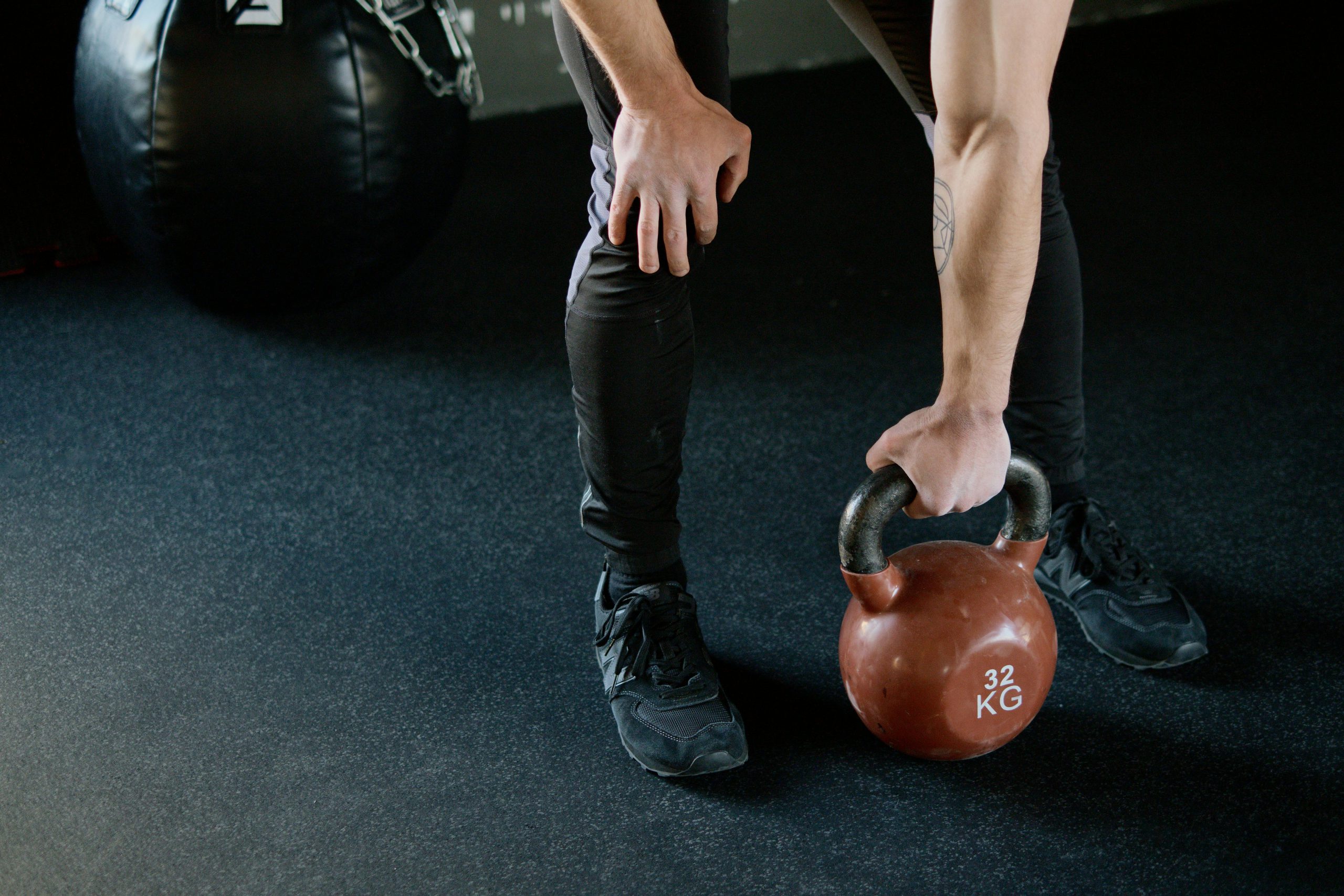 functional fitness with kettlebell